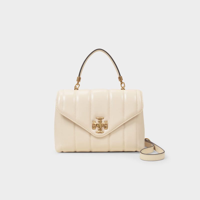 Sac Kira Small Top Handle en Cuir Blanc