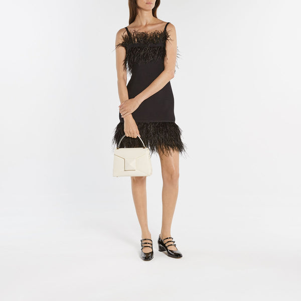 Sac À Main One Stud Small - Valentino Garavani - Cuir - Ivoire
