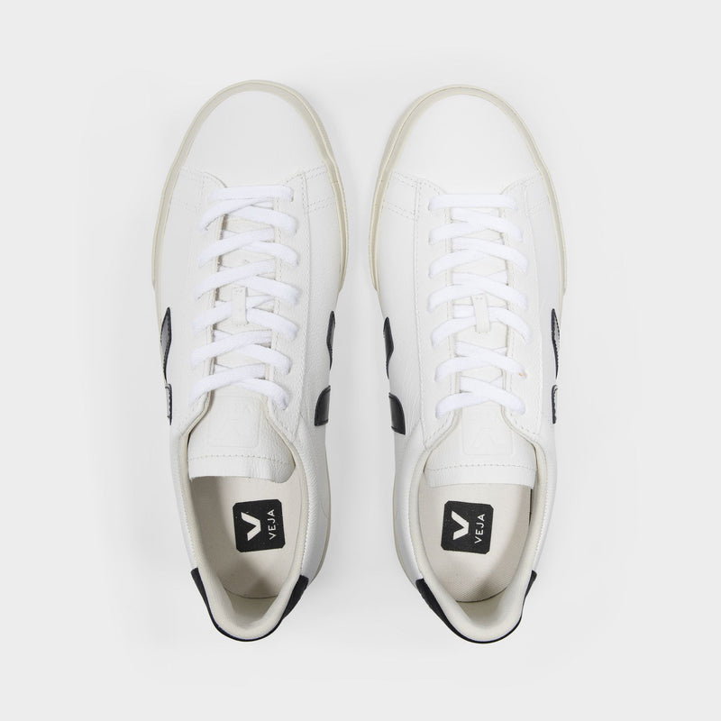 Sneakers Campo - Veja - Cuir - Blanc/Noir
