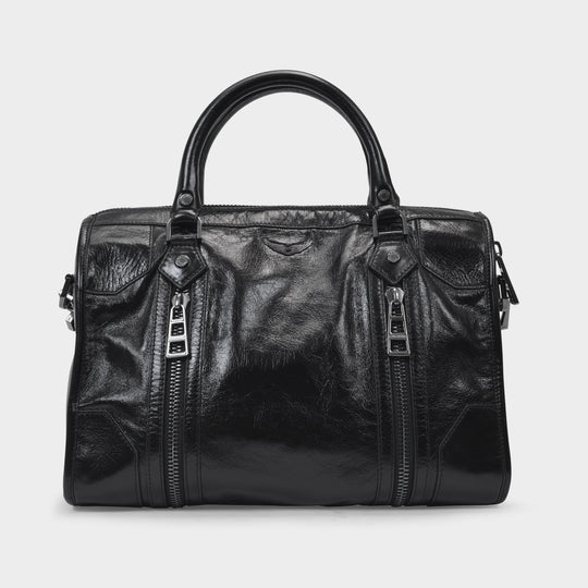 Sac Sunny Medium en Cuir Noir