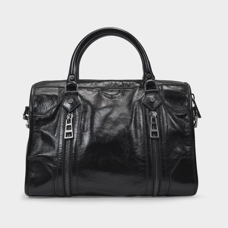 Sac Sunny Medium en Cuir Noir - Main Image