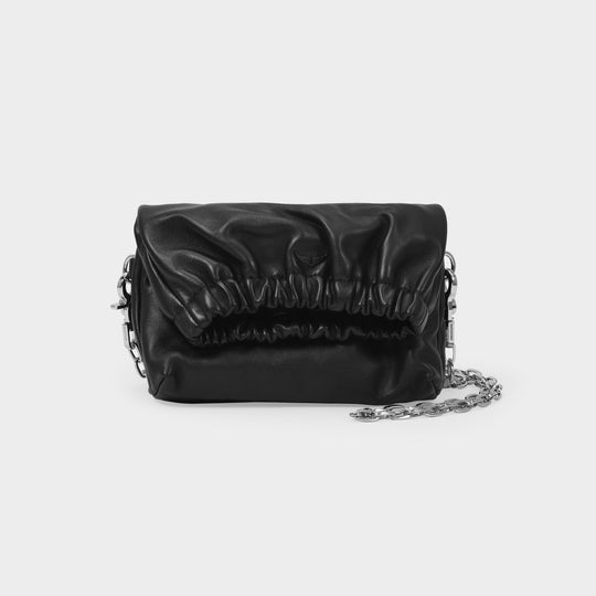 Sac Hobo Rockyssime Xs - Zadig & Voltaire - Cuir - Noir