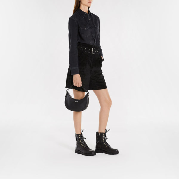 Sac Hobo Moonrock Grained - Zadig & Voltaire - Cuir - Noir