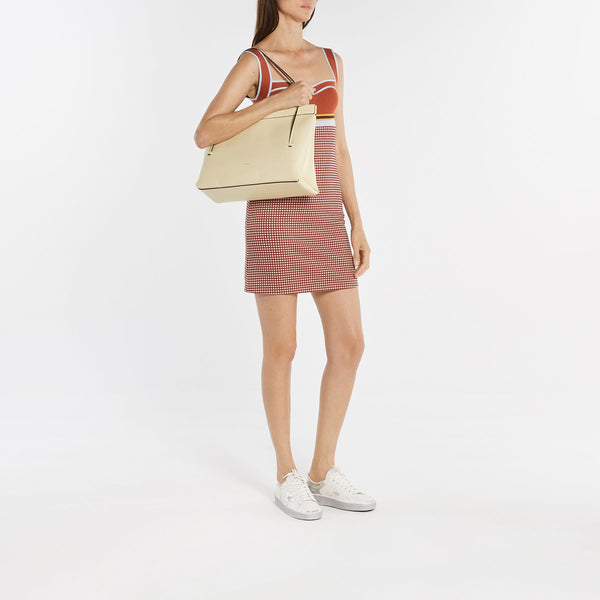 Sac Joanna Medium en Cuir Beige