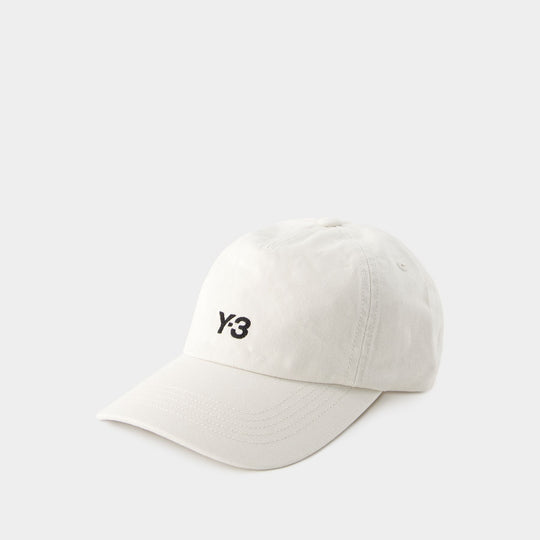 Casquette Dad - Y-3 - Coton - Beige